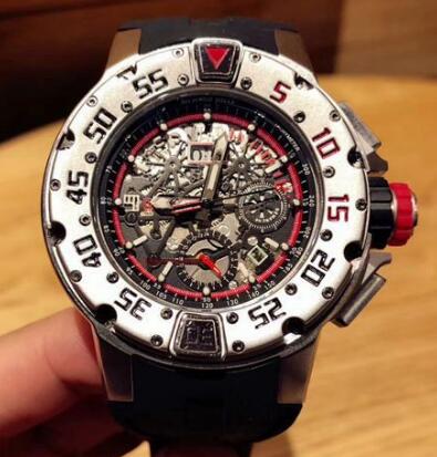 Replica Richard Mille RM 032 Automatic Flyback Chronograph Divers Titanium Red watch